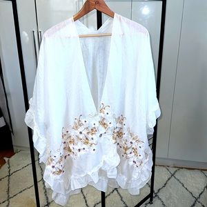 Embroidered light weight cardigan